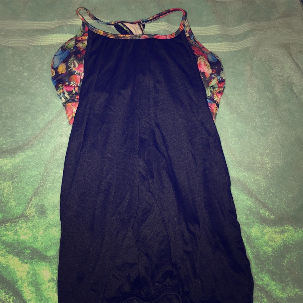 Shirt with a butterfly sports bra